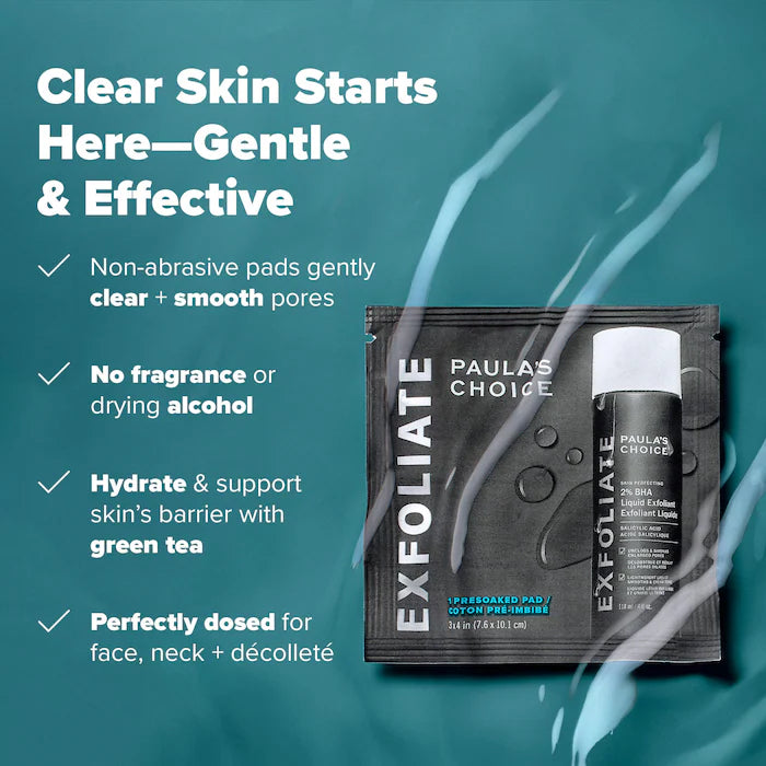 Paula's Choice 
Skin Perfecting 2% BHA Exfoliating Toner Pads for Clear Skin
