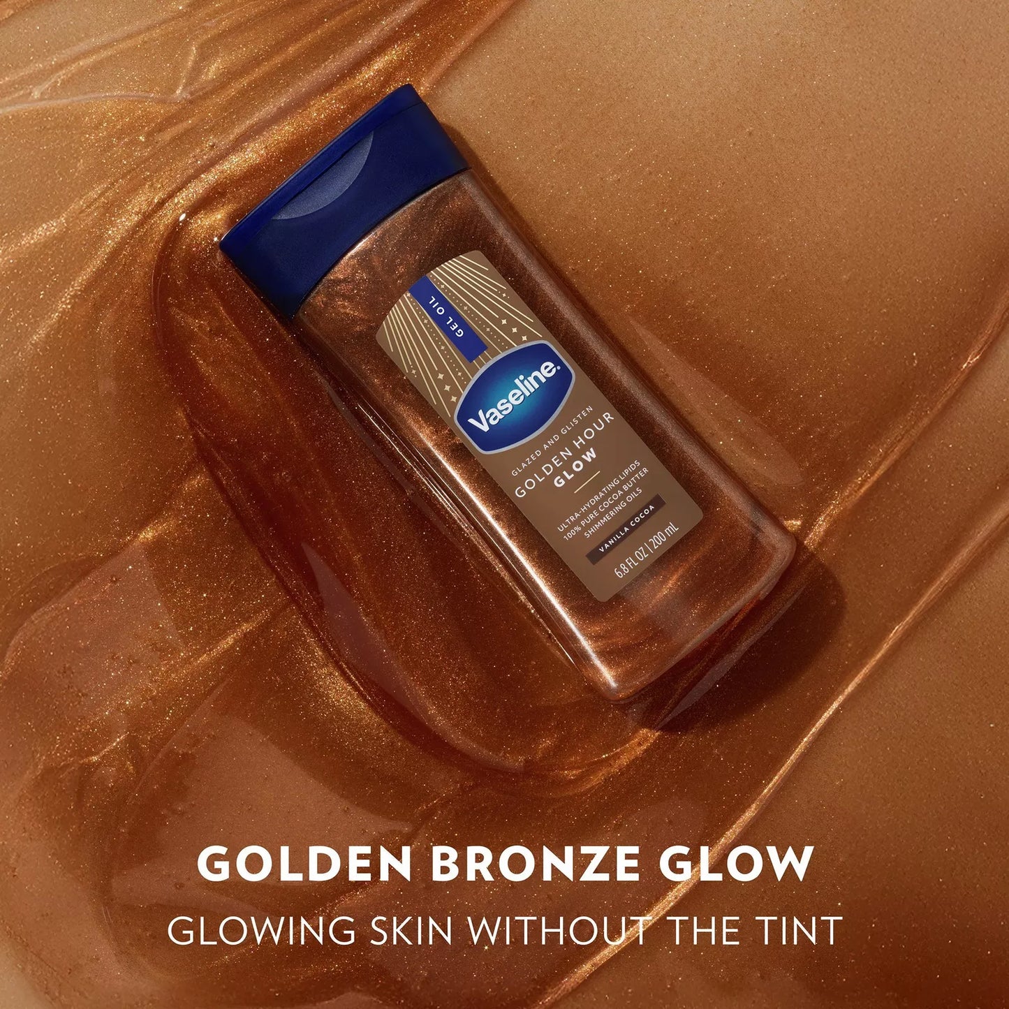 Vaseline Glazed and Glisten Body Gel Oil