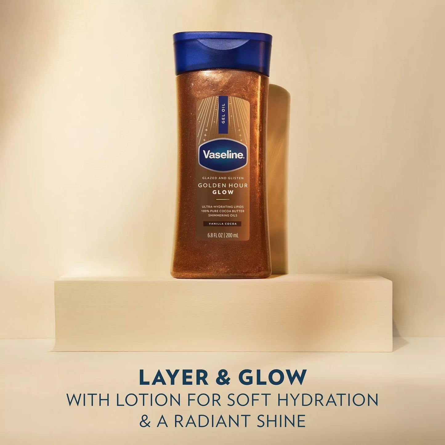 Vaseline Glazed and Glisten Body Gel Oil