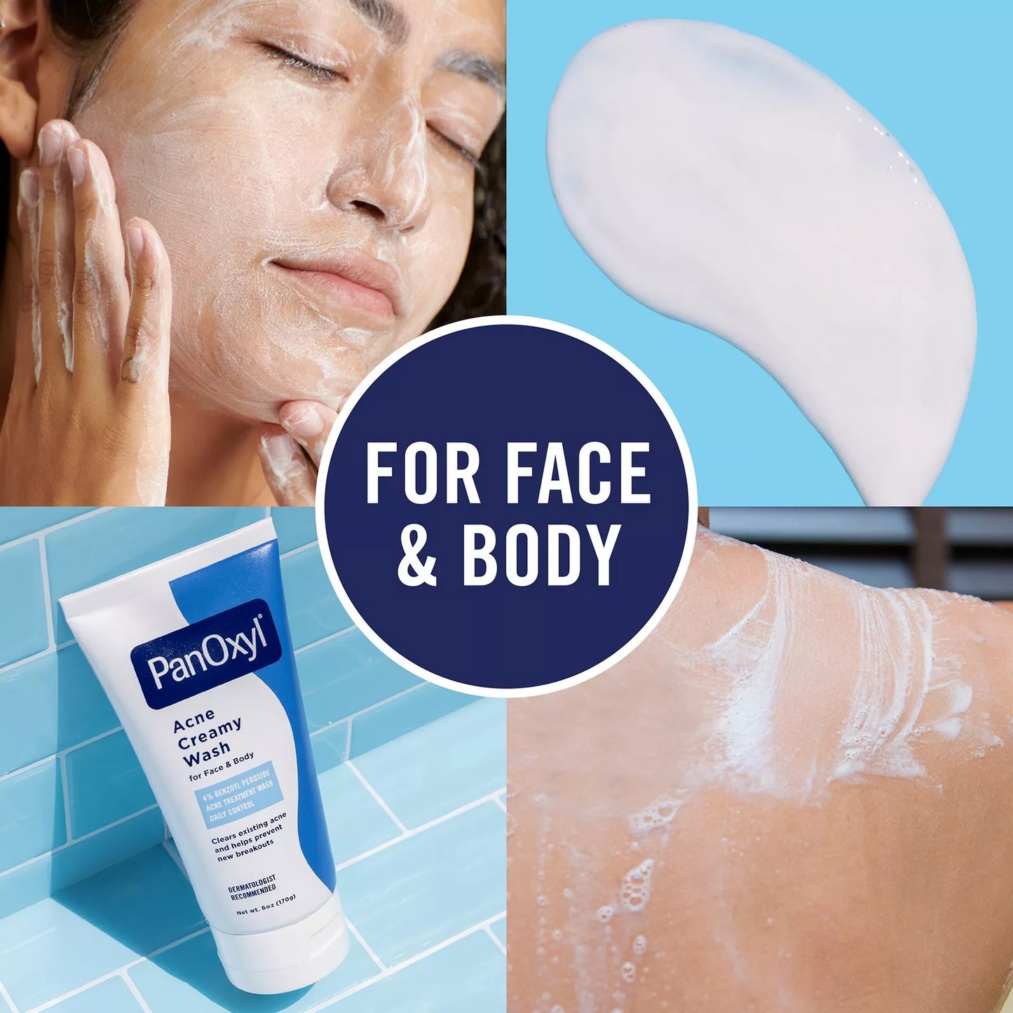 PanOxyl Acne Creamy Wash with 4% Benzoyl Peroxide