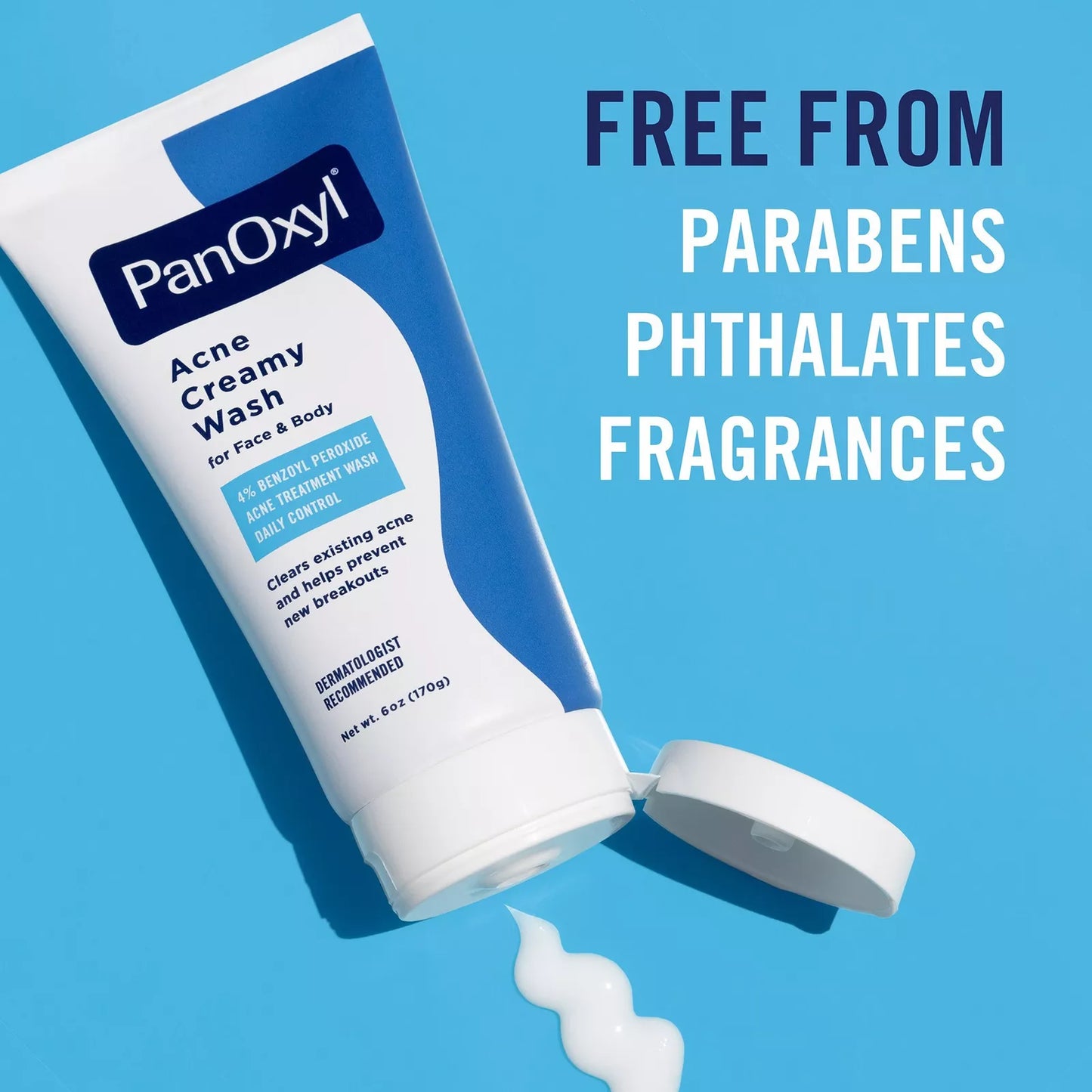 PanOxyl Acne Creamy Wash with 4% Benzoyl Peroxide