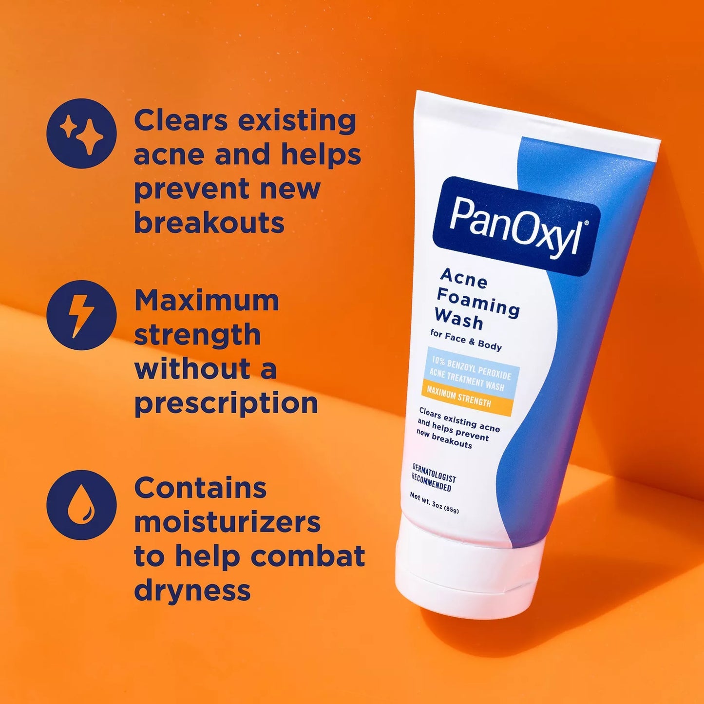 PanOxyl Acne Foaming Wash with 10% Benzoyl Peroxide