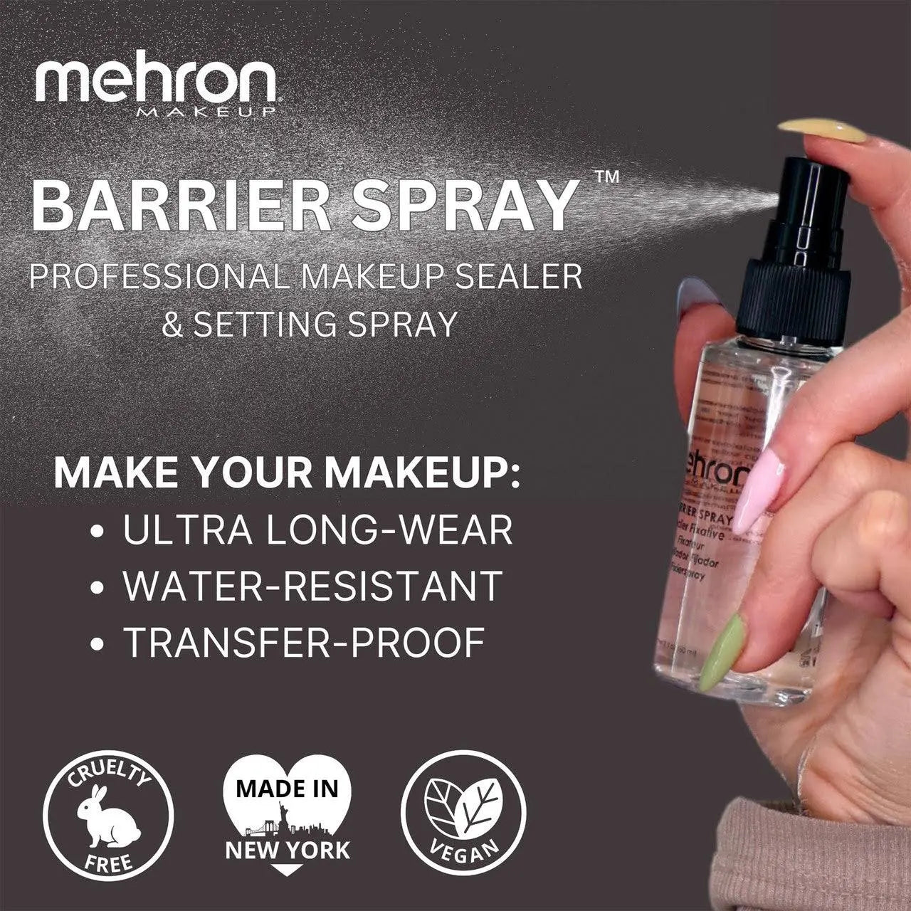 Mehron Makeup Barrier Setting Spray 60ml