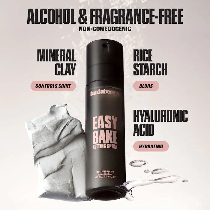 HUDA BEAUTY Easy Bake Blurring Setting Spray with 16-Hour Wear 100ml