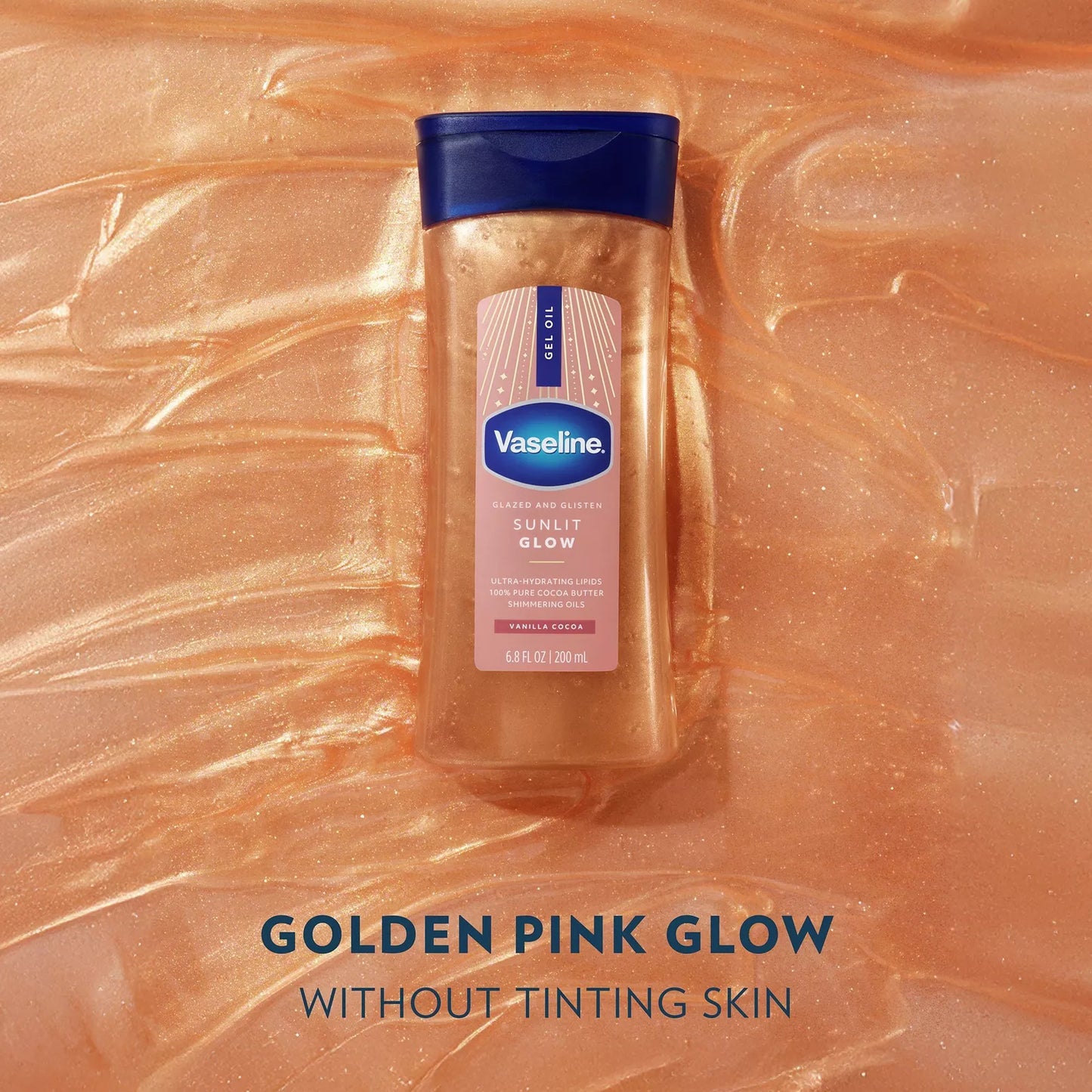 Vaseline Glazed and Glisten Body Gel Oil