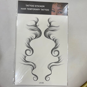 Tattoo baby hair stickers